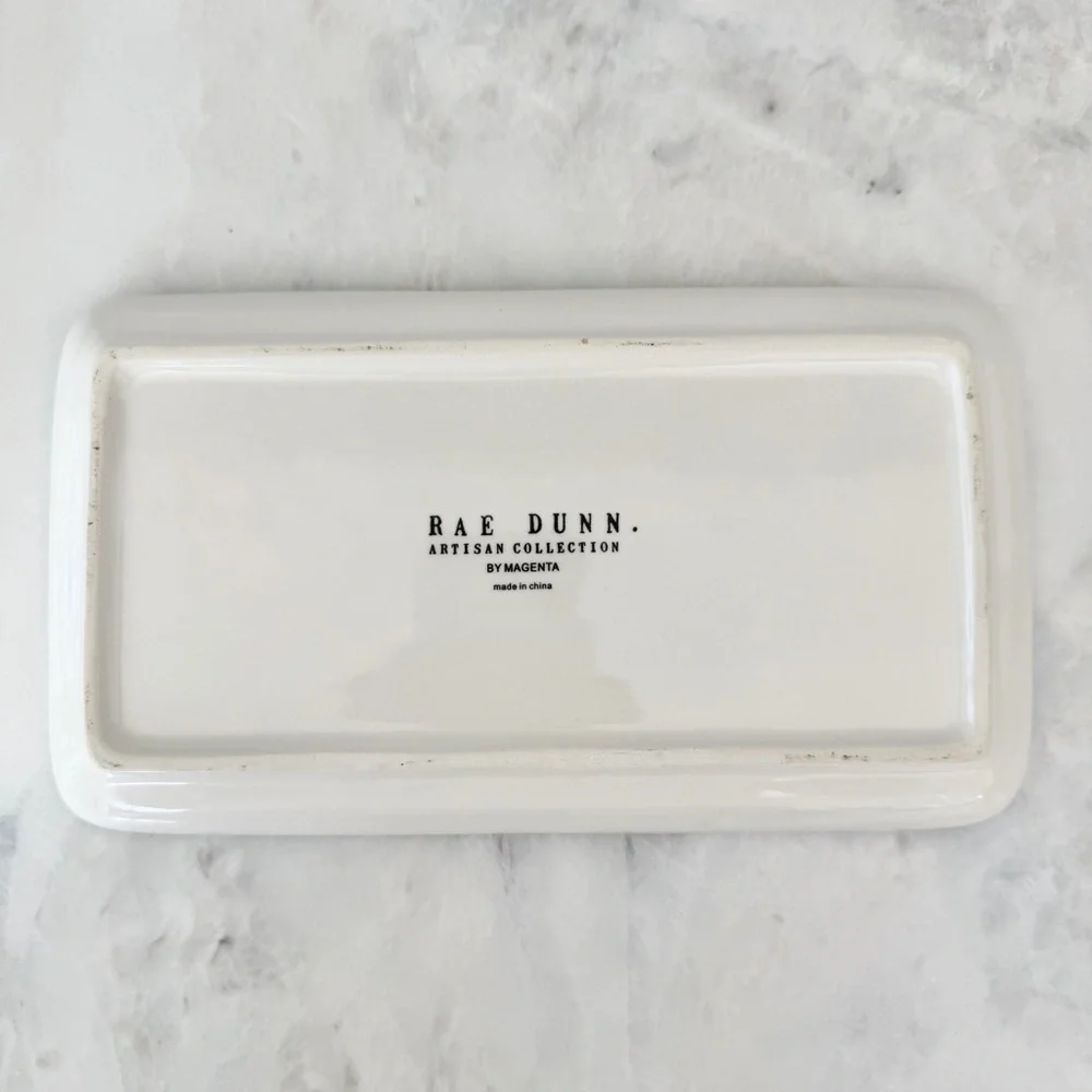 Rae Dunn Glamour Makeup Brush Tray